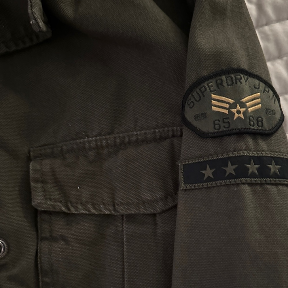 Superdry Olive Green Utility Jacket - Picture 4 of 4